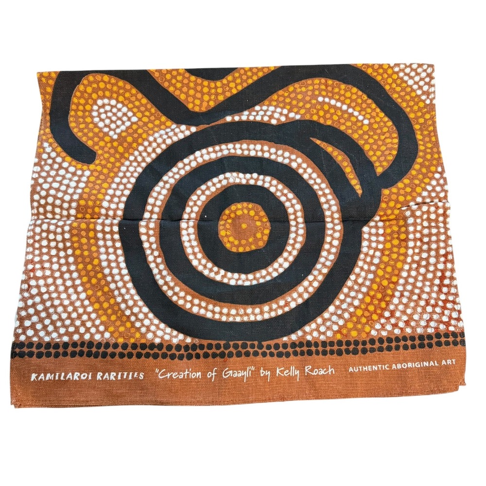 Kamilaroi Rarities Creation of Gaayli Kelly Roach Aboriginal Art Tea Towel Cottn